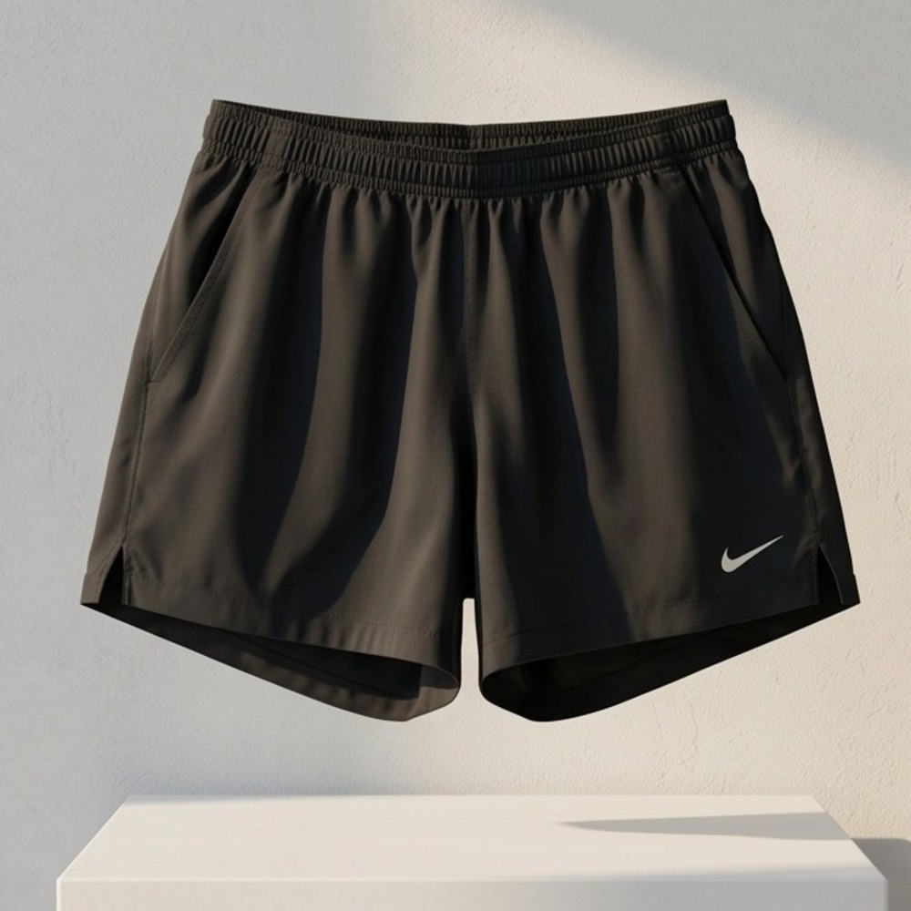 Nike Women's L Black Running Shorts Elastic Waist Athletic Gym Workout Large